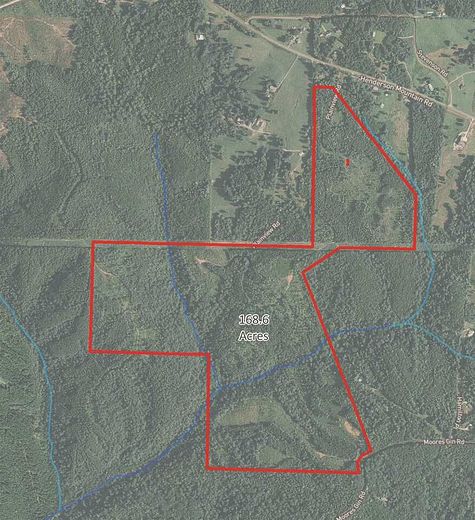 169 Acres of Recreational Land & Farm for Sale in Fairmount, Georgia
