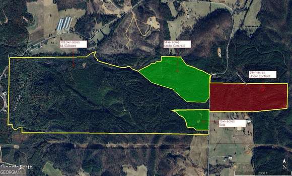 252 Acres of Agricultural Land for Sale in Fairmount, Georgia