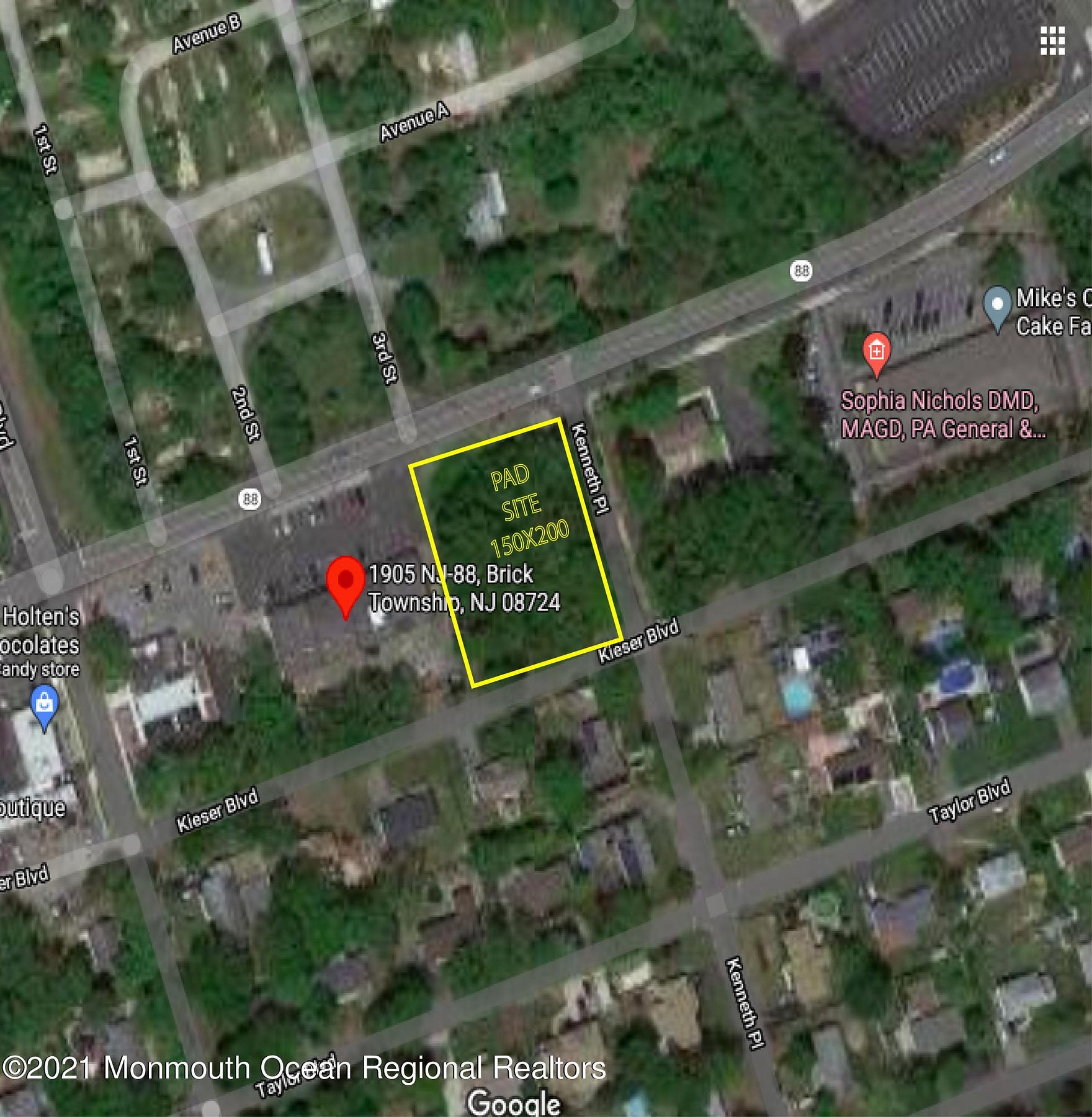 0.92 Acres of Commercial Land for Sale in Brick, New Jersey