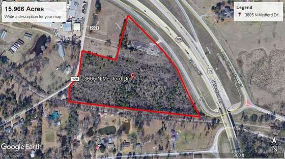 16 Acres of Commercial Land for Sale in Lufkin, Texas