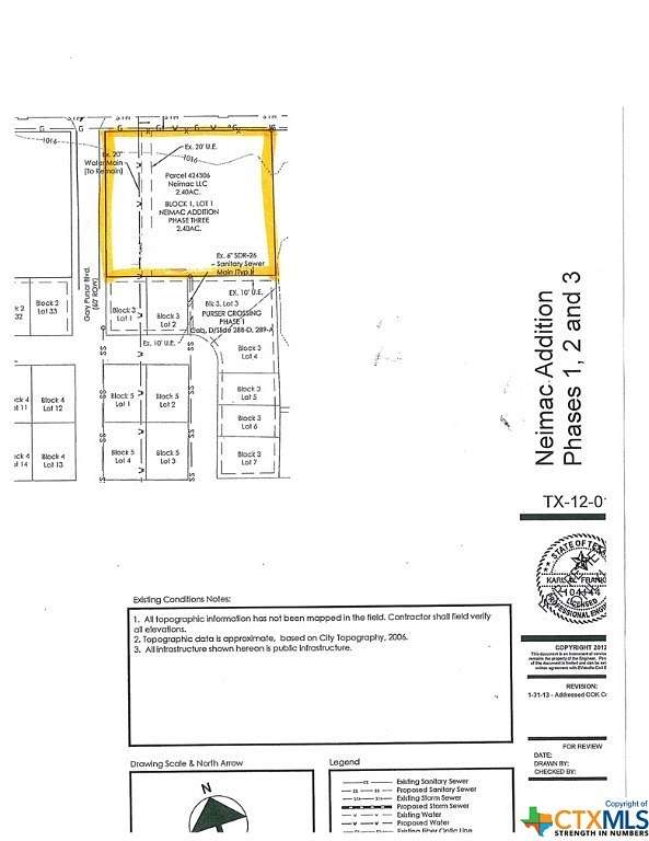 2.4 Acres of Commercial Land for Sale in Killeen, Texas