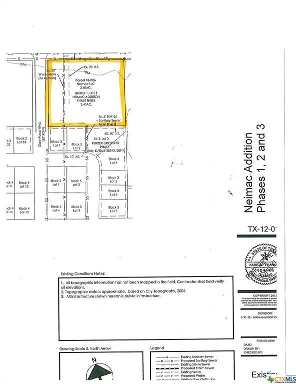2.4 Acres of Commercial Land for Sale in Killeen, Texas