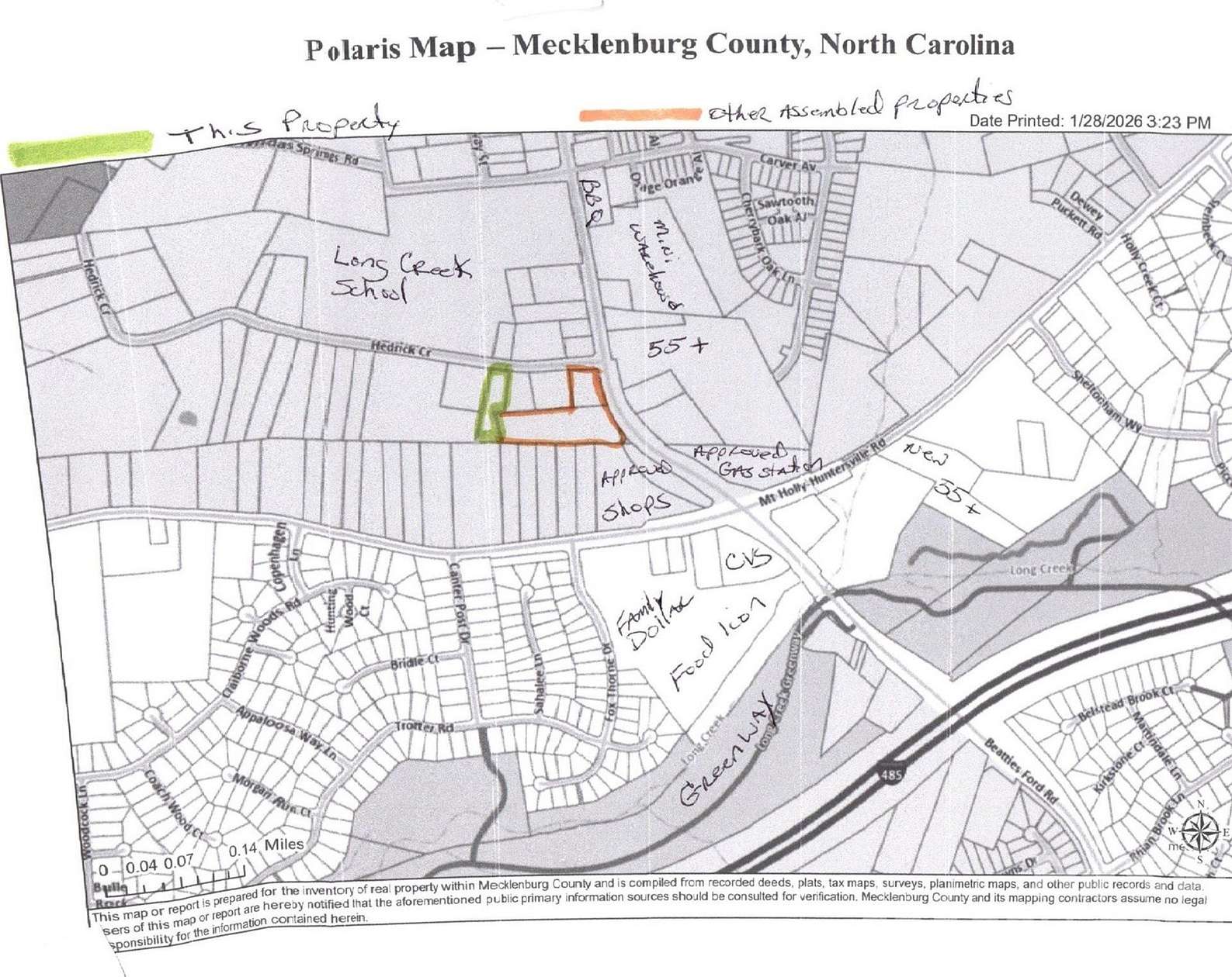 0.88 Acres of Commercial Land for Sale in Huntersville, North Carolina