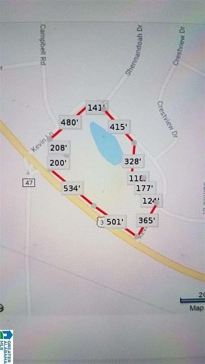 17 Acres of Commercial Land for Sale in Clanton, Alabama