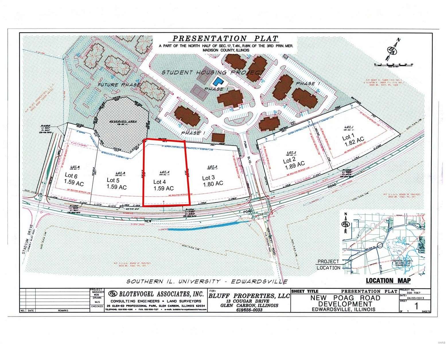 1.59 Acres of Commercial Land for Sale in Edwardsville, Illinois