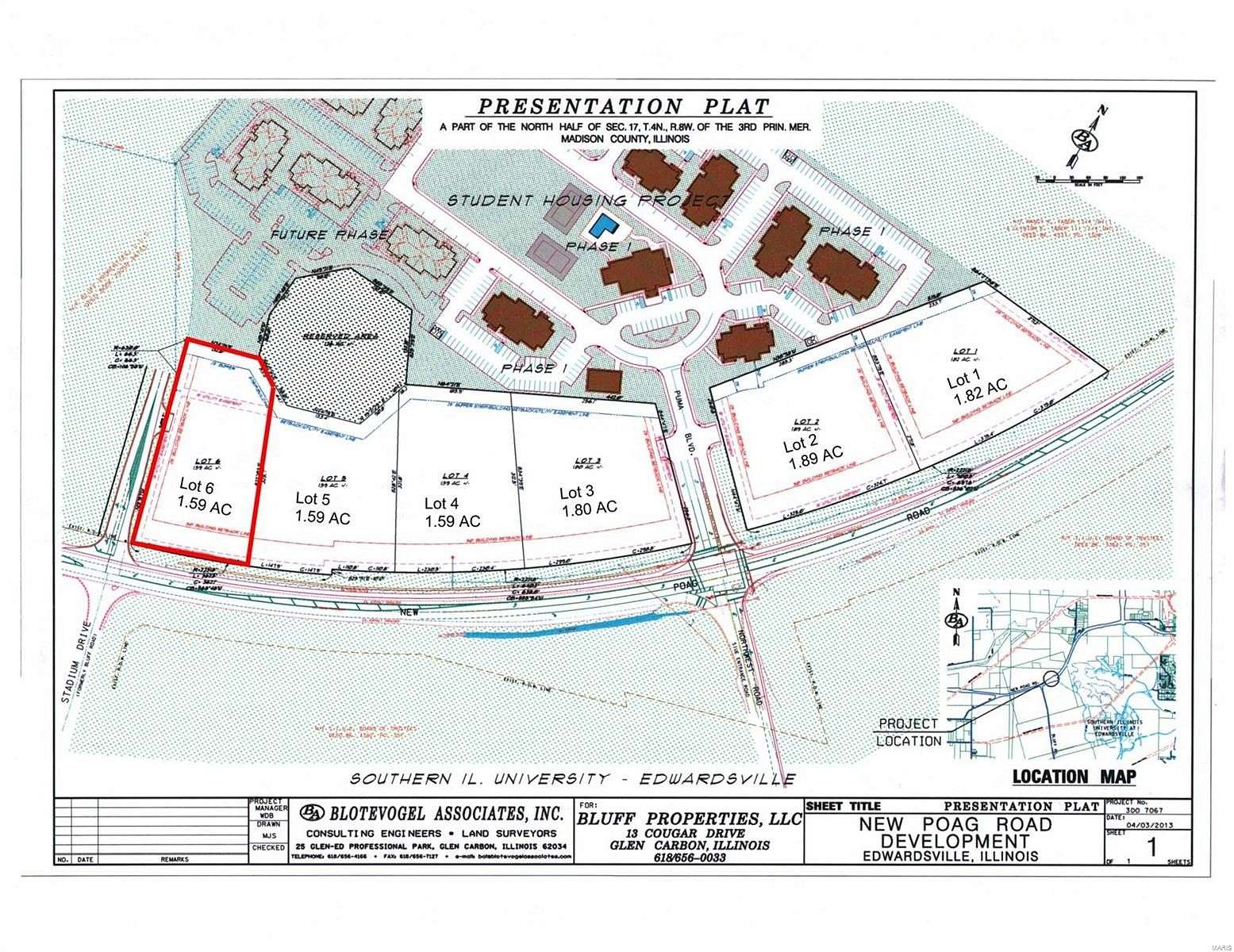 1.59 Acres of Commercial Land for Sale in Edwardsville, Illinois