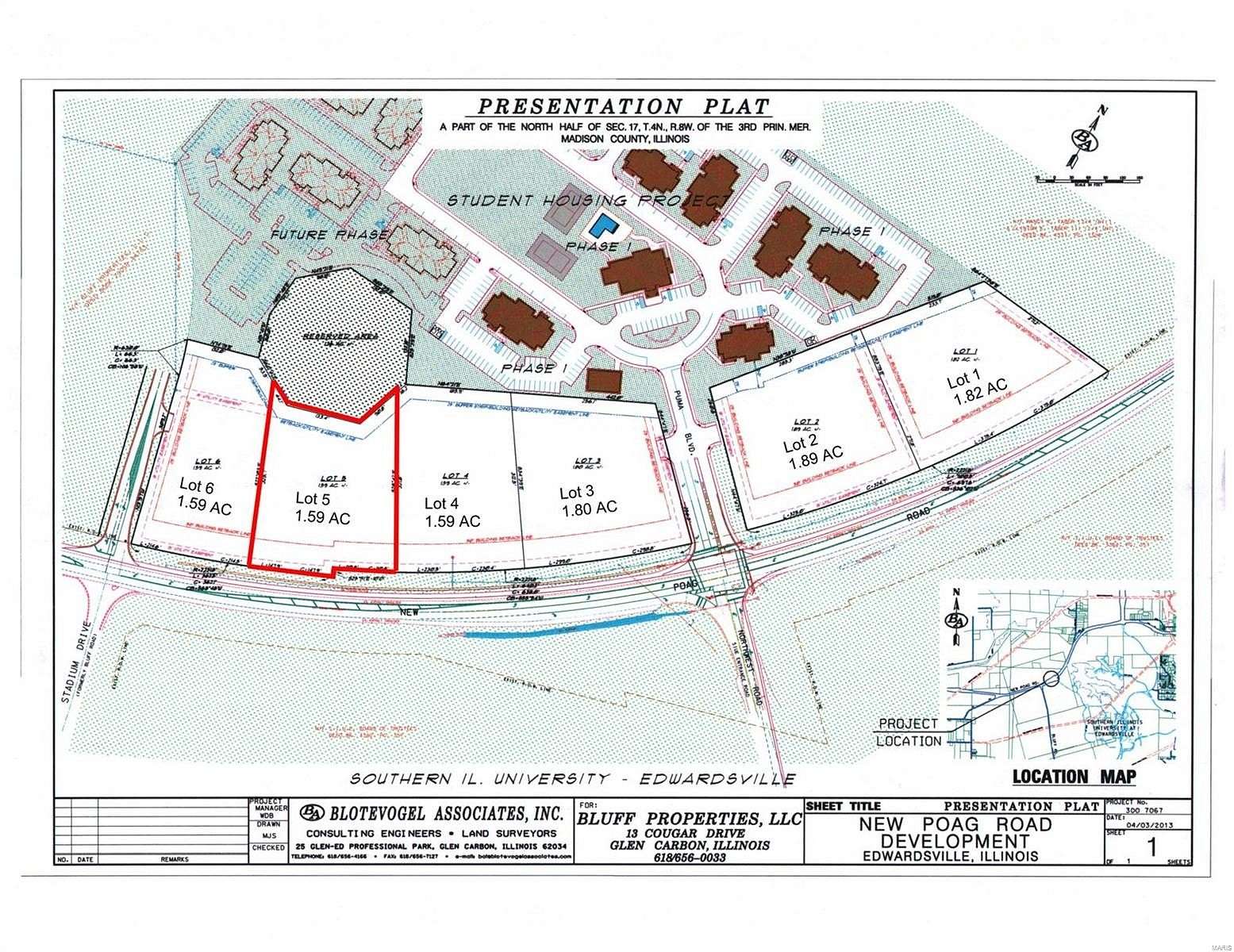 1.59 Acres of Commercial Land for Sale in Edwardsville, Illinois