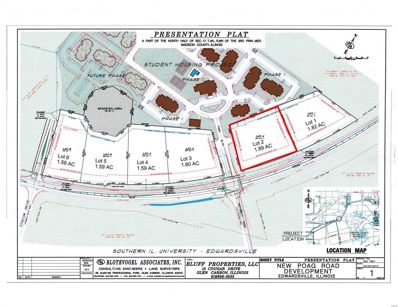 1.89 Acres of Commercial Land for Sale in Edwardsville, Illinois