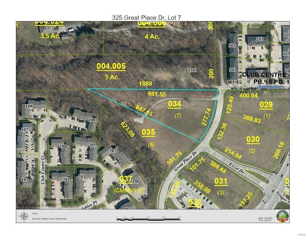 1.85 Acres of Commercial Land for Sale in Edwardsville, Illinois