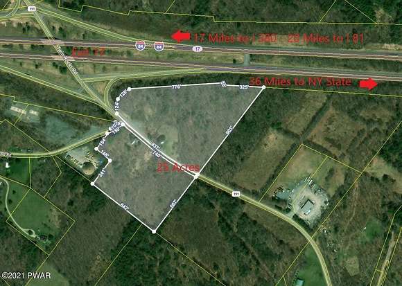 25 Acres of Commercial Land for Sale in Sterling, Pennsylvania