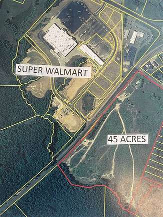 45.3 Acres of Commercial Land for Sale in Louisburg, North Carolina