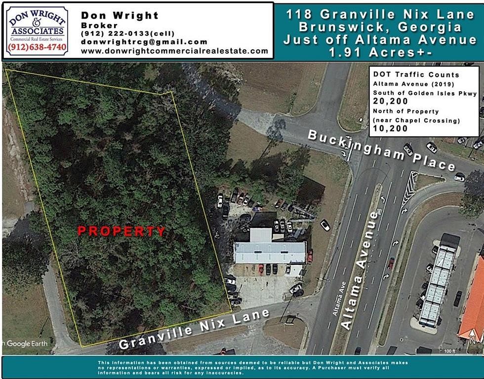 1.9 Acres of Mixed-Use Land for Sale in Brunswick, Georgia