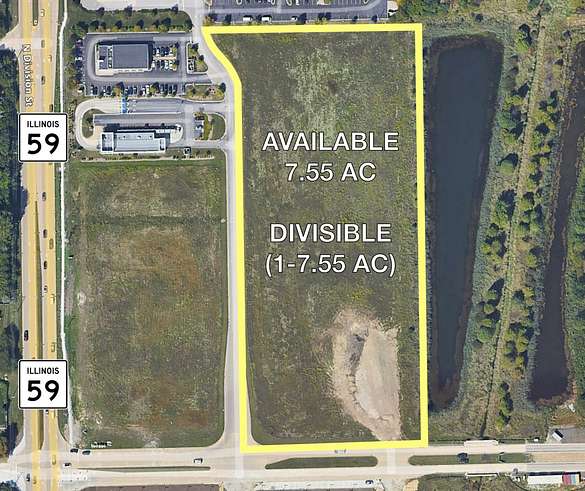 7.6 Acres of Commercial Land for Sale in Plainfield, Illinois
