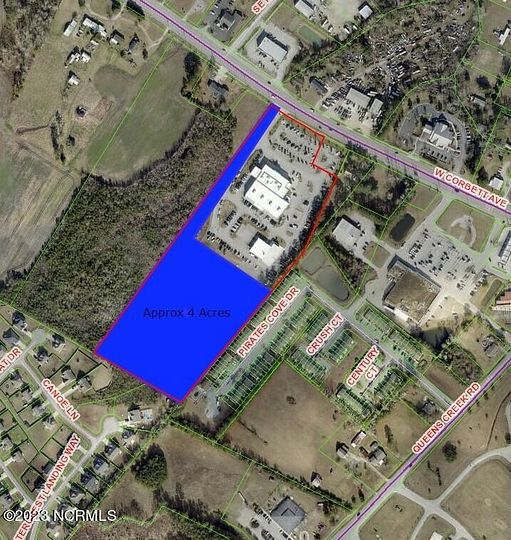 4 Acres of Commercial Land for Lease in Swansboro, North Carolina