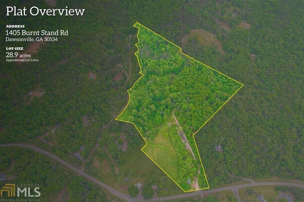 28.9 Acres of Land for Sale in Dawsonville, Georgia