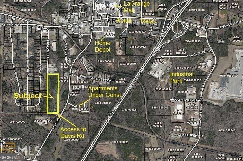 27.1 Acres of Commercial Land for Sale in LaGrange, Georgia