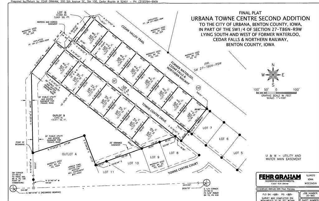 0.4 Acres of Residential Land for Sale in Urbana, Iowa
