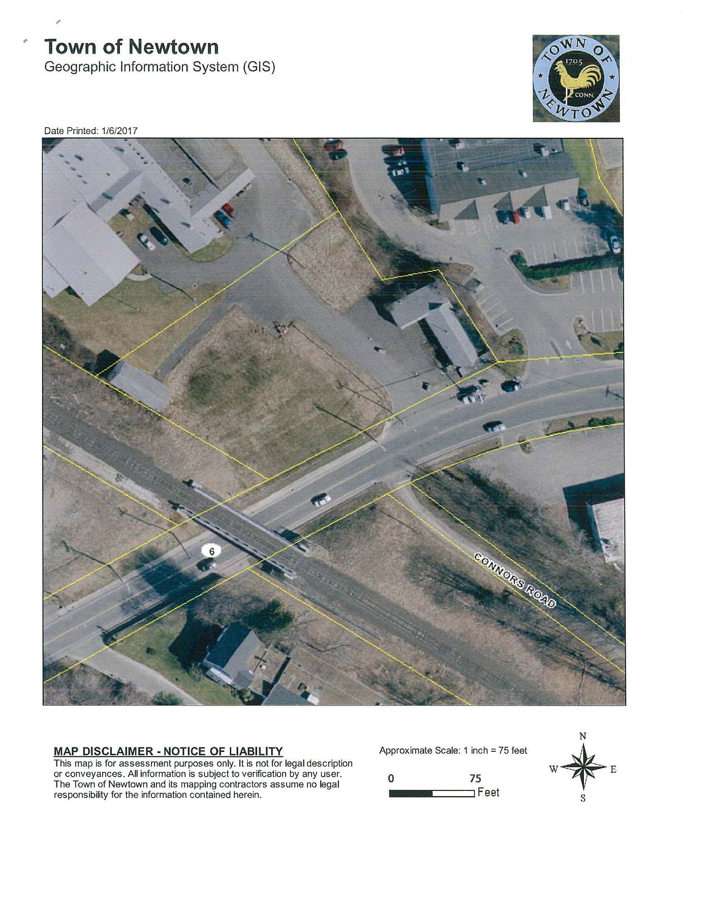 6.4 Acres of Improved Commercial Land for Sale in Newtown, Connecticut