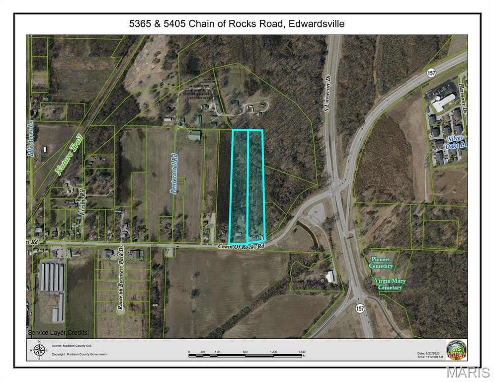11.2 Acres of Commercial Land for Sale in Edwardsville, Illinois