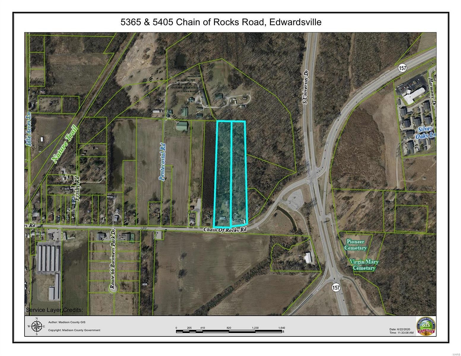 11.2 Acres of Commercial Land for Sale in Edwardsville, Illinois