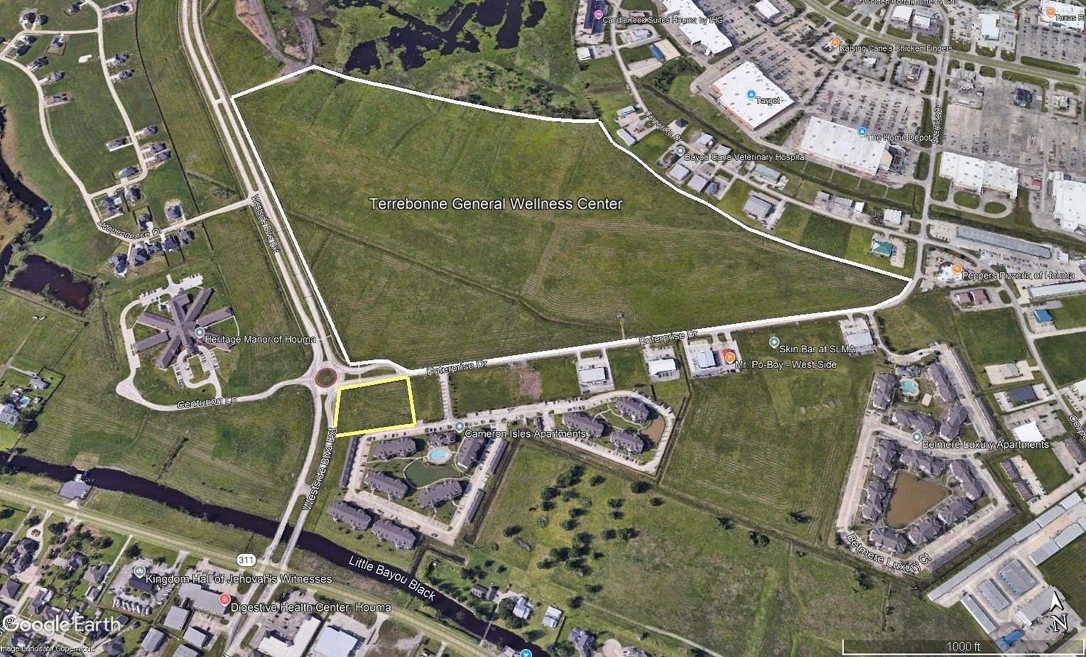 1.5 Acres of Commercial Land for Sale in Houma, Louisiana