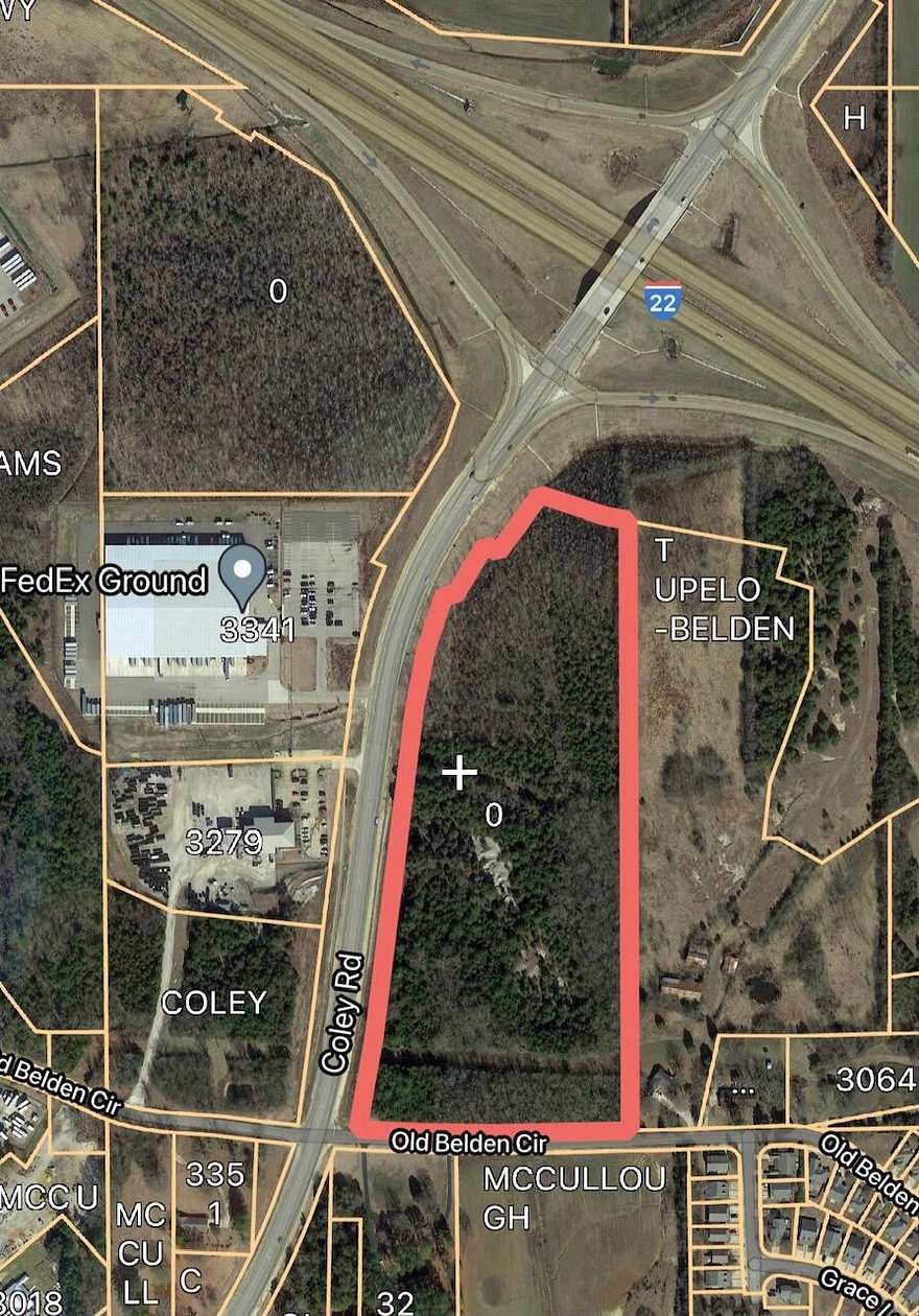 20 Acres of Mixed-Use Land for Sale in Tupelo, Mississippi