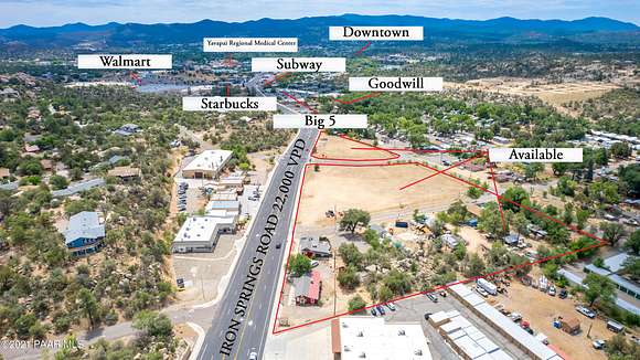 7.5 Acres of Commercial Land for Sale in Prescott, Arizona