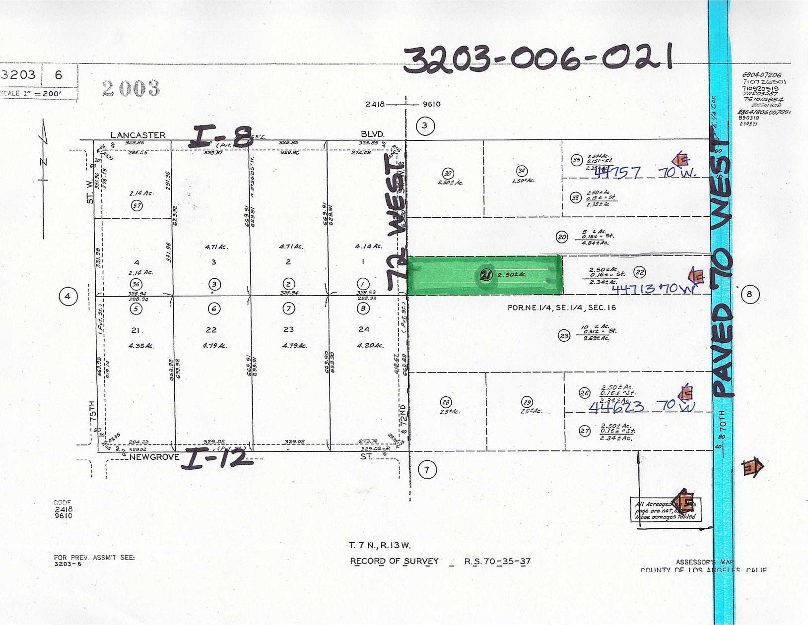 2.5 Acres of Land for Sale in Lancaster, California