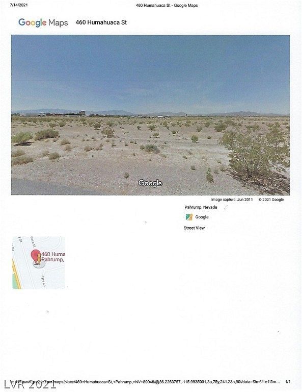0.26 Acres of Commercial Land for Sale in Pahrump, Nevada