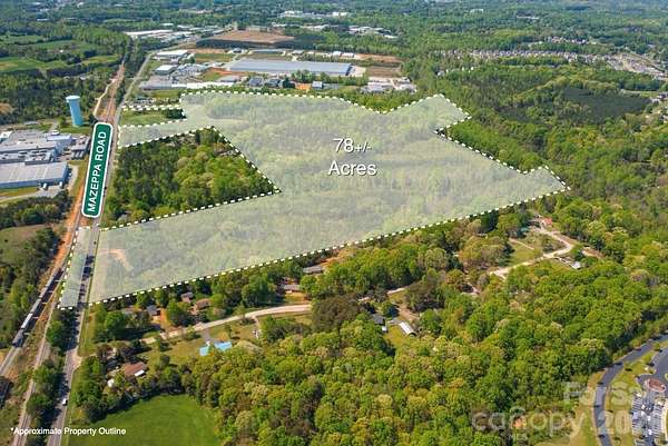 83 Acres of Land for Sale in Mooresville, North Carolina