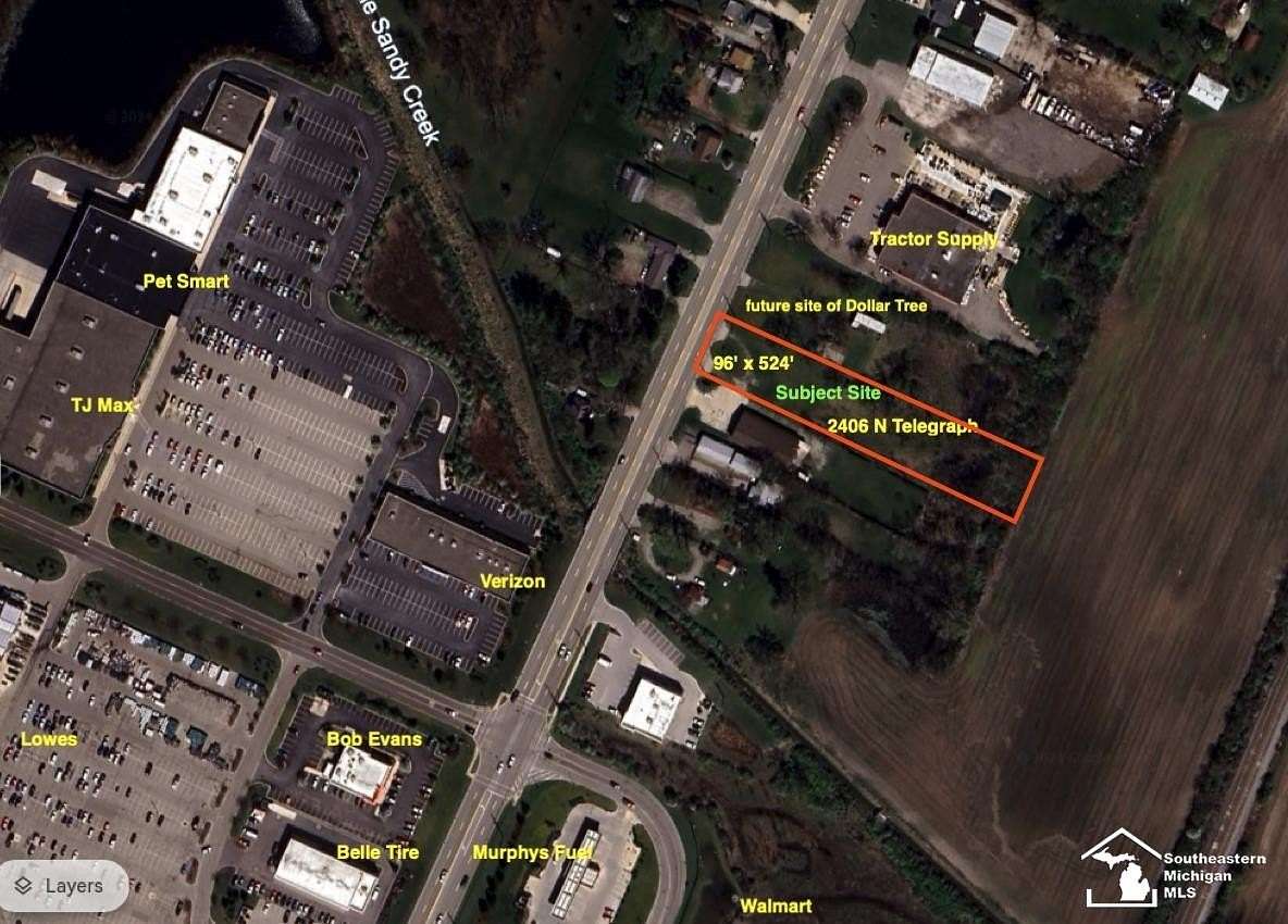 1.15 Acres of Commercial Land for Sale in Monroe, Michigan