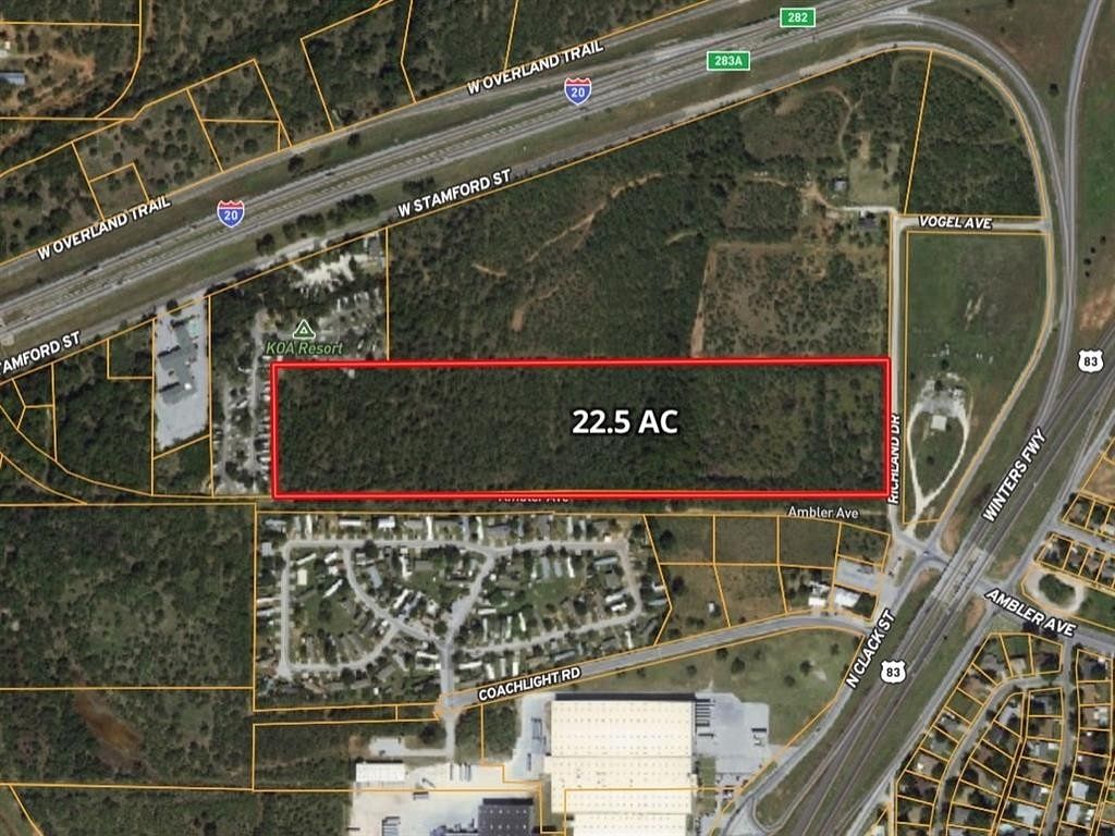 22.5 Acres of Commercial Land for Sale in Abilene, Texas