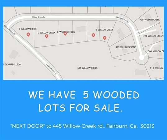 2.13 Acres of Residential Land for Sale in Fairburn, Georgia