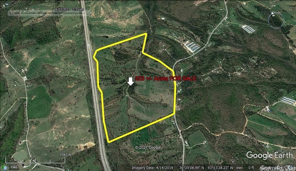 223 Acres of Agricultural Land for Sale in Omaha, Arkansas
