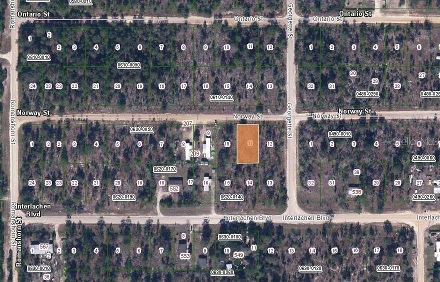 0.23 Acres of Residential Land for Sale in Interlachen, Florida