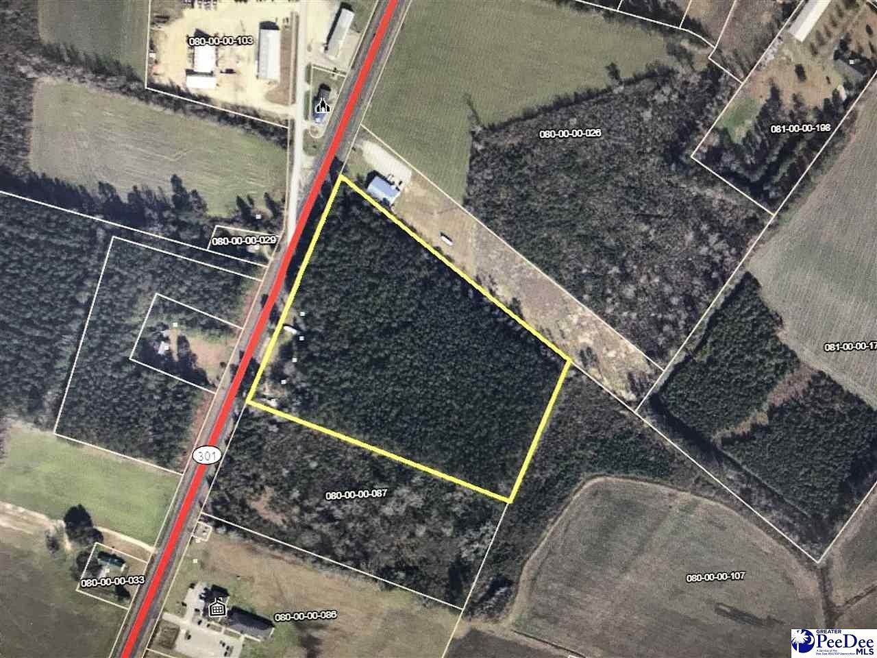14.7 Acres of Commercial Land for Sale in Dillon, South Carolina