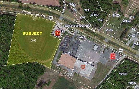 10.7 Acres of Commercial Land for Sale in Warsaw, Virginia