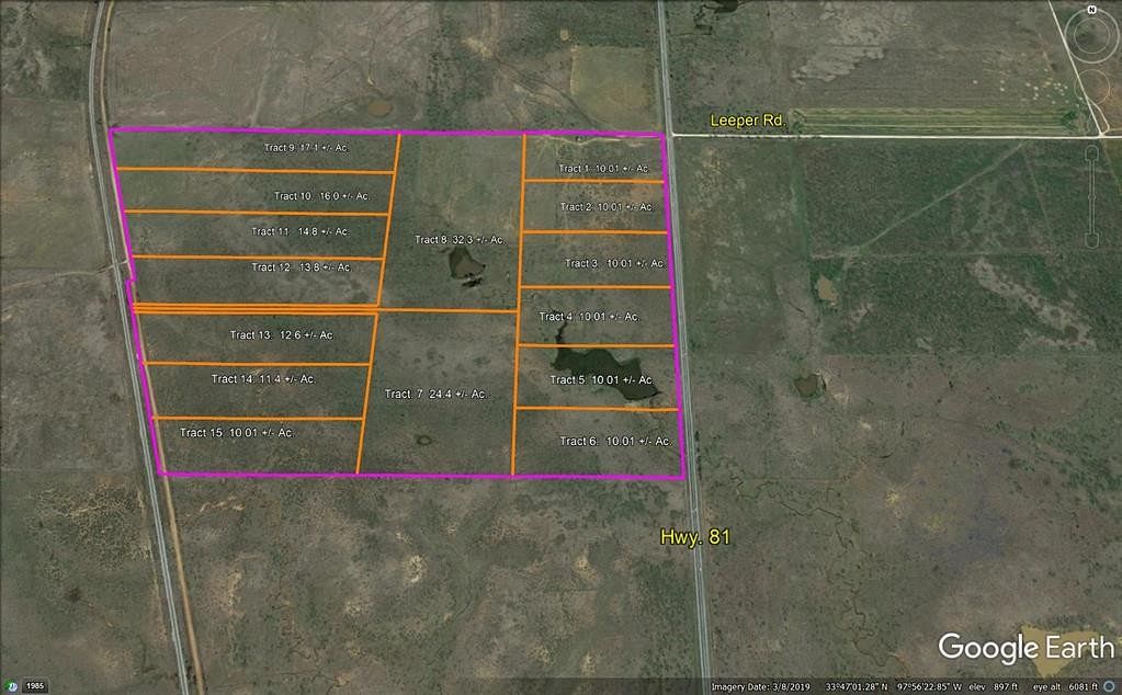 10.01 Acres of Land for Sale in Ringgold, Texas