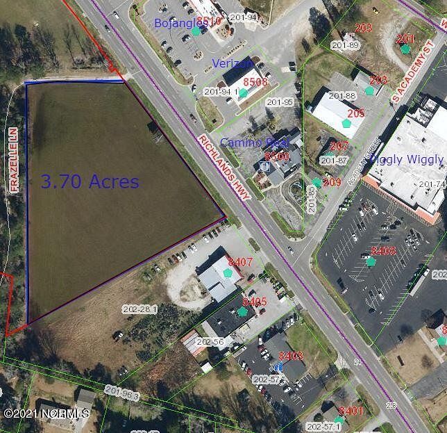 3.7 Acres of Commercial Land for Sale in Richlands, North Carolina