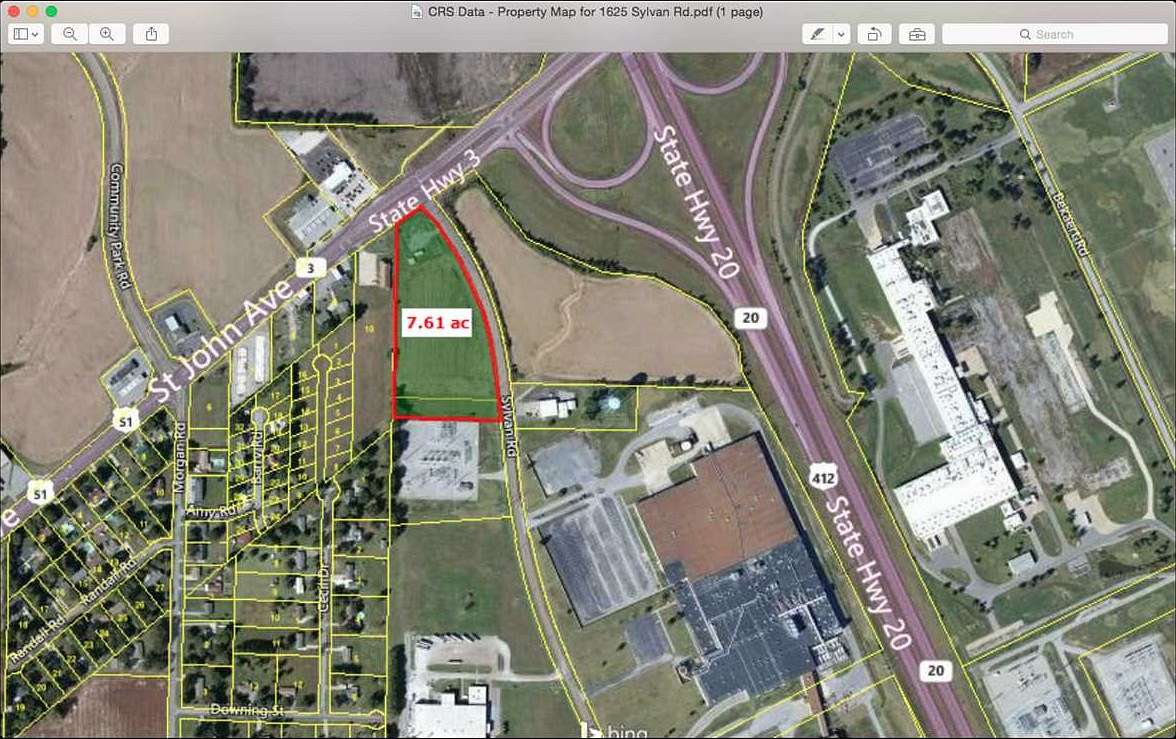7.5 Acres of Commercial Land for Sale in Dyersburg, Tennessee