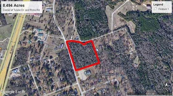 8.5 Acres of Residential Land for Sale in Lufkin, Texas