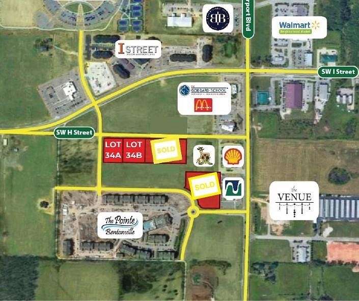 1.3 Acres of Mixed-Use Land for Sale in Bentonville, Arkansas
