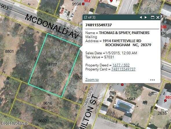 0.35 Acres of Residential Land for Sale in Hamlet, North Carolina