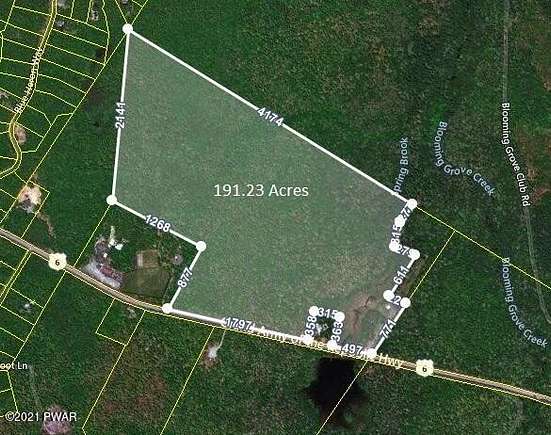 191 Acres of Recreational Land for Sale in Hawley, Pennsylvania