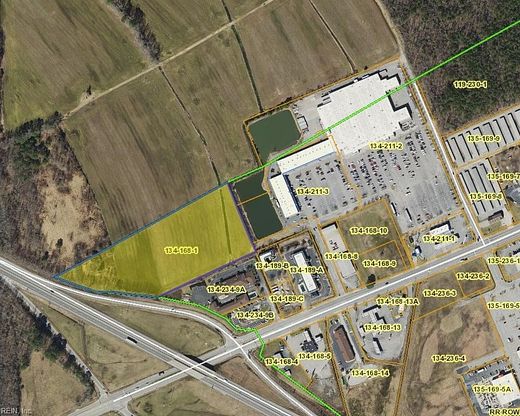 9.2 Acres of Commercial Land for Sale in Franklin, Virginia