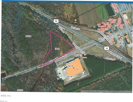 8.3 Acres of Commercial Land for Sale in Franklin, Virginia