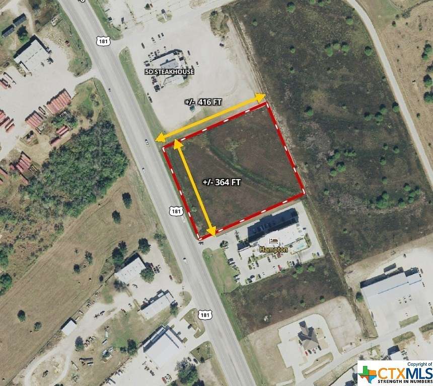 3.571 Acres of Commercial Land for Sale in Kenedy, Texas