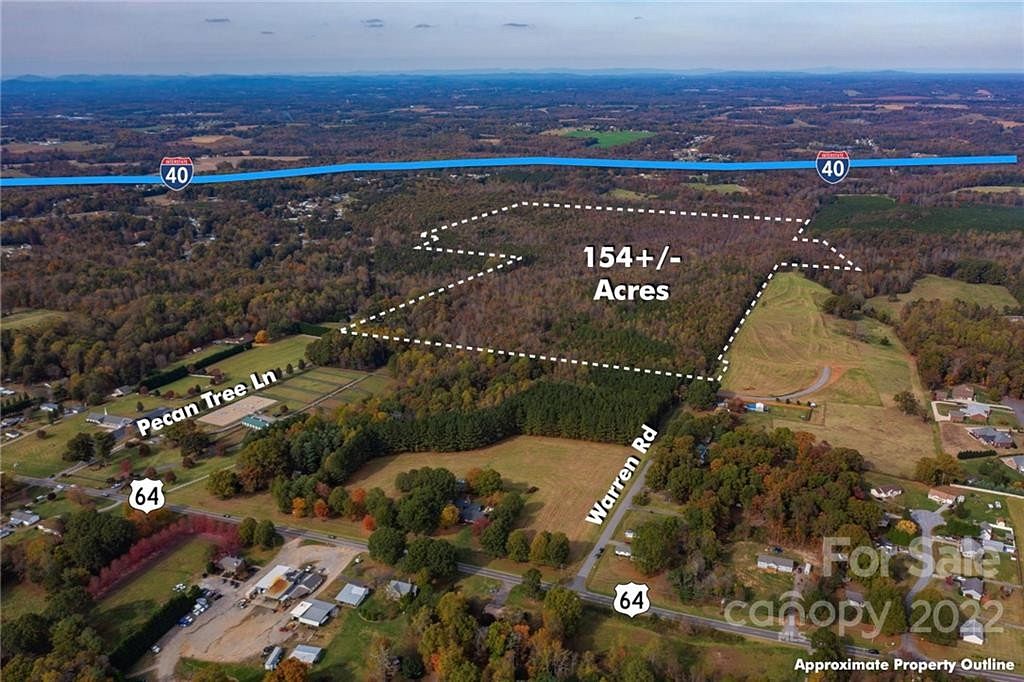 154 Acres of Land for Sale in Statesville, North Carolina