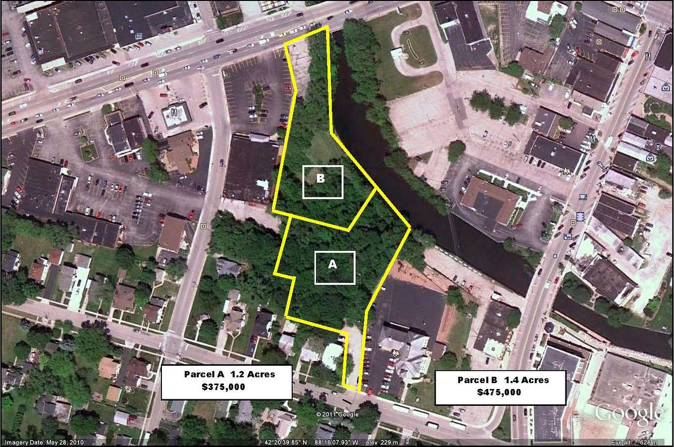 1.4 Acres of Mixed-Use Land for Sale in McHenry, Illinois