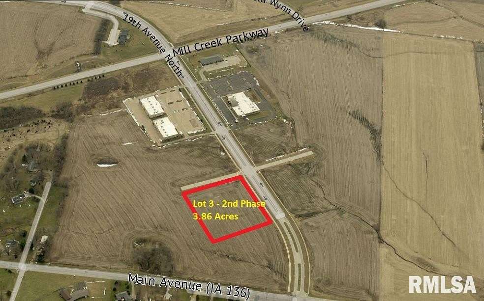 3.86 Acres of Commercial Land for Sale in Clinton, Iowa